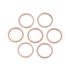Rack Plating Brass Linking Rings X-KK-P286-01B-RG-1