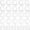 Unicraftale 120Pcs 2 Style 304 Stainless Steel Leverback Earring Findings STAS-UN0038-45-1