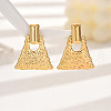 Stylish Textured Trapezoid Stainless Steel Stud Earrings KV0782-5