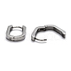 304 Stainless Steel Huggie Hoop Earrings X-STAS-H156-11A-P-3