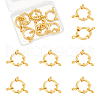 Unicraftale 8Pcs Ion Plating(IP) 304 Stainless Steel Spring Ring Clasps STAS-UN0059-92A-1