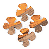 Resin & Walnut Wood Pendants RESI-S389-052B-A01-1