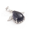 Synthetic Blue Goldstone Pendants G-I275-02O-2