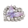 Platinum Alloy Glass Pendants FIND-Z068-04P-02-2