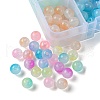 200Pcs 8 Colors Transparent Acrylic Beads OACR-YW0001-82-2