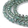 Transparent Electroplate Glass Beads Strands EGLA-F153-FR01-3