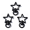 Spray Painted Eco-Friendly Alloy Swivel Snap Hooks Clasps PALLOY-T080-14A-NR-1