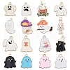 15Pcs 15 Styles Halloween Alloy Enamel Pendants FIND-YW0006-06-1