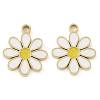 Ion Plating(IP) 304 Stainless Steel Enamel Charms STAS-U032-04G-1