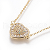 304 Stainless Steel Pendant Necklaces NJEW-E141-02G-2