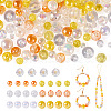 Transparent & Opaque Acrylic Bead OACR-TAC0002-08A-10