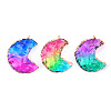 Rainbow Color Glass Pendants RABO-PW0001-065F-1