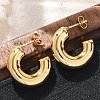 C-Shaped 304 Stainless Steel Stud Earrings EJEW-A125-15G-2