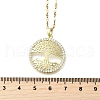 Brass Micro Pave Clear Cubic Zirconia Tree of Life Pendants NJEW-H066-01F-G-3