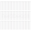 BENECREAT 60Pcs 925 Sterling Silver Flat Head Pins STER-BC0002-17B-1