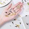 Alloy Glue-on Flat Pad Bails for Pendant Making PALLOY-PH0005-79-3
