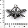 304 Stainless Steel Pendants STAS-P367-03AS-3