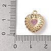 Brass Micro Pave Clear Cubic Zirconia Pendants FIND-U017-13G-3