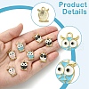20Pcs 4 Colors Alloy Enamel Pendants FIND-YW0005-33-3