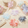 10Pcs 10 Colors Organza Flower Ornament Accessories DIY-FG0006-45-5
