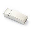 Tarnish Resistant 316 Surgical Stainless Steel Magnetic Clasps with Glue-in Ends STAS-G241-17P-1
