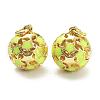 Brass Enamel Charms KK-A153-02G-J-2