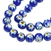 Handmade Millefiori Glass Beads Strands LK-SZ0001-01F-1
