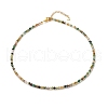 Natural Indian Agate Beaded Necklaces for Women NJEW-JN03789-03-1