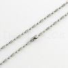 Tarnish Resistant 304 Stainless Steel Ball Chain Necklace Making NJEW-R225-03-2