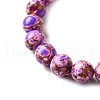 Dyed Natural Magnesite Beads Strands G-L617-D01-8mm-03-4