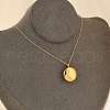 304 Stainless Steel Clear Cubic Zirconia Constellation Pendant Necklaces NJEW-R021-02G-09-2