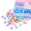 600Pcs 12 Colors Transparent Acrylic Beads TACR-YW0001-34-6