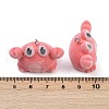 Flocky Resin Pendants FIND-A052-04B-3