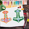 Plastic Drawing Painting Stencils Templates DIY-WH0396-594-7