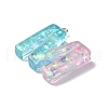 Transparent Epoxy Resin Pendants CRES-XCP0001-32M-2