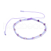 Adjustable Nylon Thread Braided Beaded Bracelets BJEW-JB04376-2