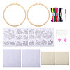 Globleland DIY Flower Embroidery Kits DIY-GL0004-115-1