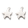 201 Stainless Steel Charms STAS-C017-06P-1