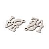 Non-Tarnish 201 Stainless Steel Pendants STAS-K251-060P-2