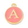 Golden Plated Alloy Enamel Charms ENAM-Q437-11A-1