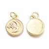 Brass Micro Pave Cubic Zirconia Pendants KK-P187-02G-2