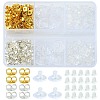 400Pcs 4 Style Iron & Plastic Ear Nuts FIND-FS0001-87-1