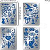 Fingerinspire 4Pcs 4 Style Custom 304 Stainless Steel Cutting Dies Stencils DIY-FG0002-02-2