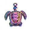 Rainbow Color Alloy Pendants PALLOY-S180-178-NR-2