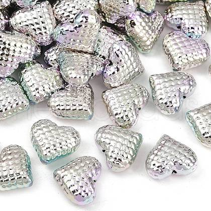 UV Plating Opaque CCB Plastic Beads MACR-L007-24-1