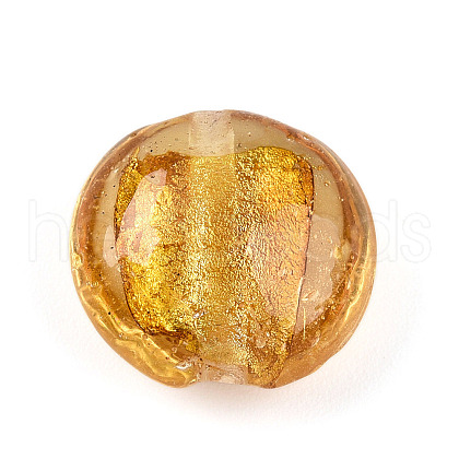 Handmade Silver Foil Glass Beads SLF15mmY-04-1