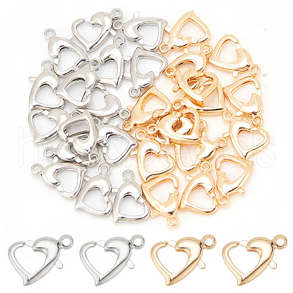 ARRICRAFT 30Pcs 2 Colors Rack Plating Brass Lobster Claw Clasps KK-AR0003-93-1