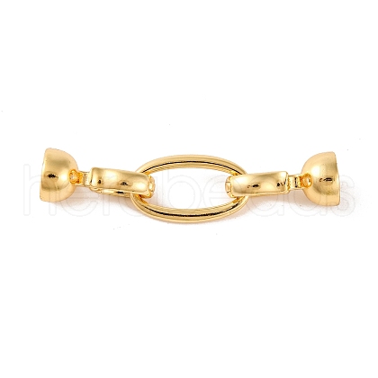 Brass Fold Over Clasps KK-U016-21G-1
