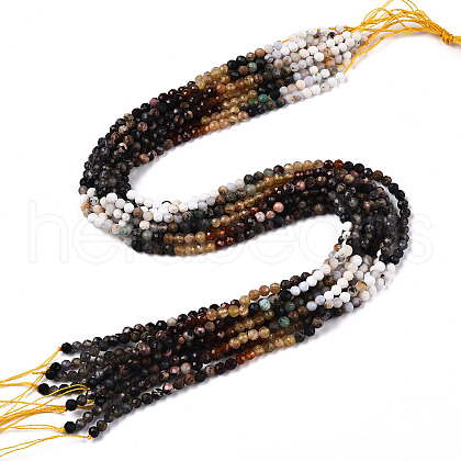 Natural Mixed Gemstone Beads Strands G-D080-A01-01-04-1
