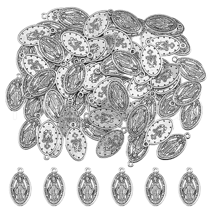 DICOSMETIC 80Pcs Tibetan Style Pendants FIND-DC0005-65-1